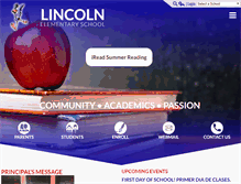 Tablet Screenshot of lincolnroadrunners.org